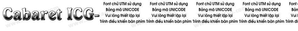 Cabaret ICG字体转换